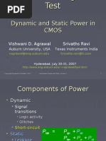 Static and Dynamic Power in CMOS