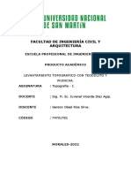 Trabajo Levantamiento Topografico Con Teodolito y Wuincha.