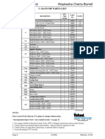 Waukesha Cherry-Burrell C Series Pump Parts List