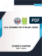 MULANAY Citizen's Charter 2020