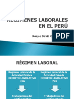 Régimenes laborales público y privado en Perú