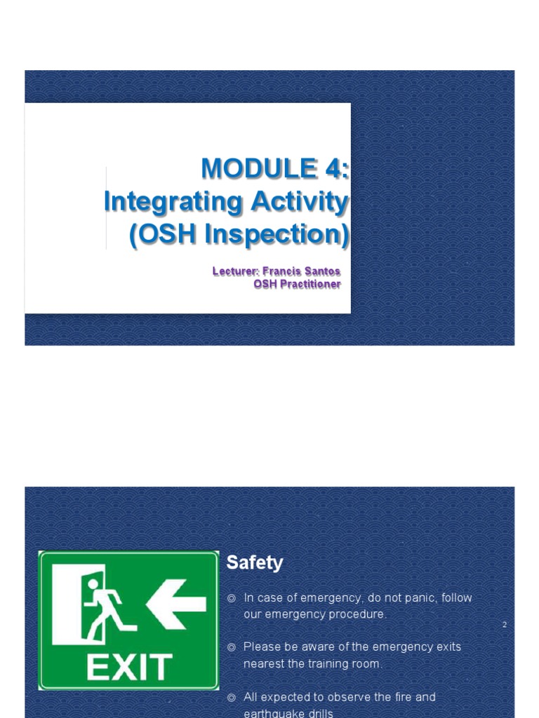 13. BOSH Module 4 Integrating Activity (Synerquest) | PDF