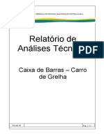 Relatorio de Analises Tecnicas 02 - Caixa de Barras - Carro de Grelha