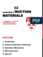 CIVE 202 Tutorial 4 Cement Chemistry