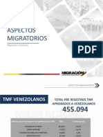 Aspecctos Migratorios Según Migración Colombia