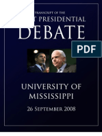 Presidential Debate Transcript