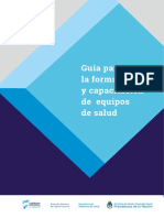 Guia para Formacion Capacitacion Equipos Salud 2019