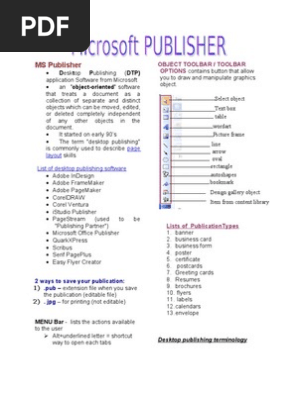 MS Publisher