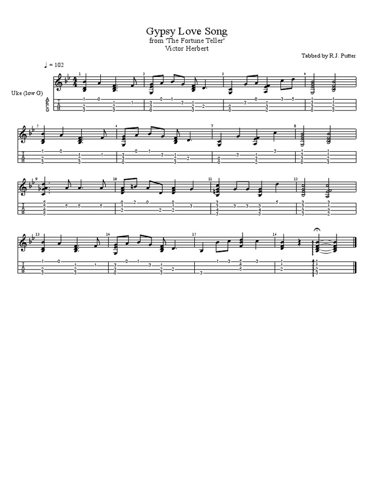 50 Classical Themes for low G Ukulele（ドラッグされました） 22 PDF