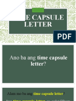 Time Capsule Letter
