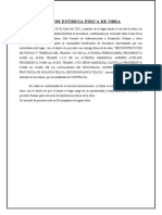 Acta de Transferencia Pistas y Veredas