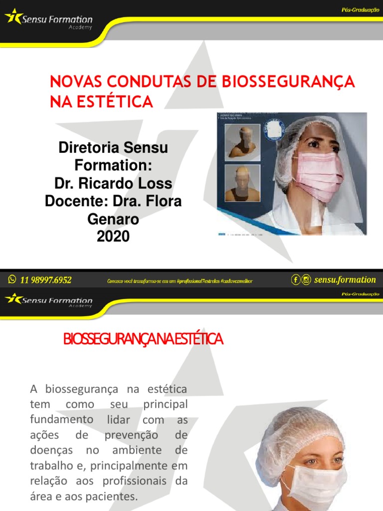 Novas Condutas de Biossegurança Na Estética | PDF | Desperdício | Infecção