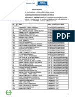 Inscrições Homologadas Seleção Social