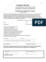 Internship Site Request Form-7-27-12