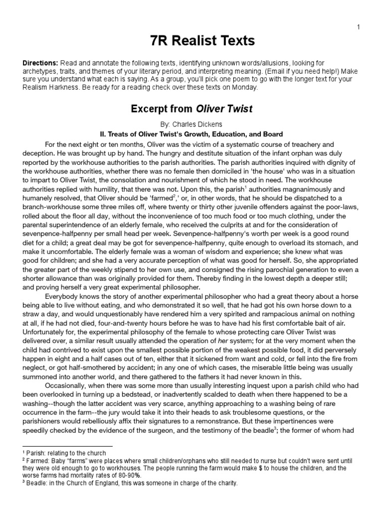 Realism Reading for Students | PDF | Mystery, Thriller & Crime Fiction ...
