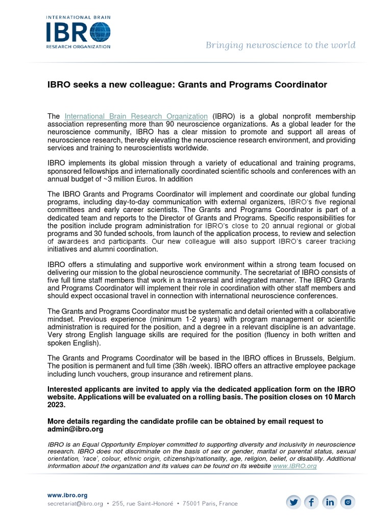 PGC Job Advert 2023 | PDF | Neuroscience | Discrimination