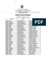 Grade 9 Cleaning Schedule