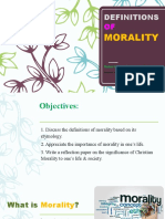 Lesson 2 - Definitions of Morality
