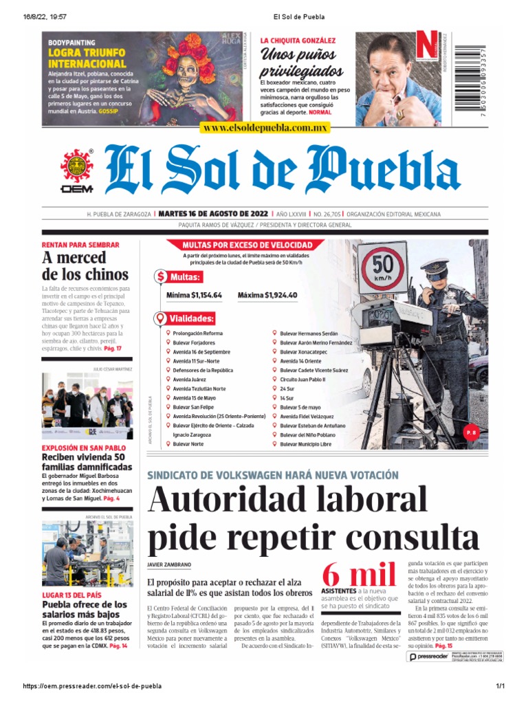 El Sol de Puebla | PDF