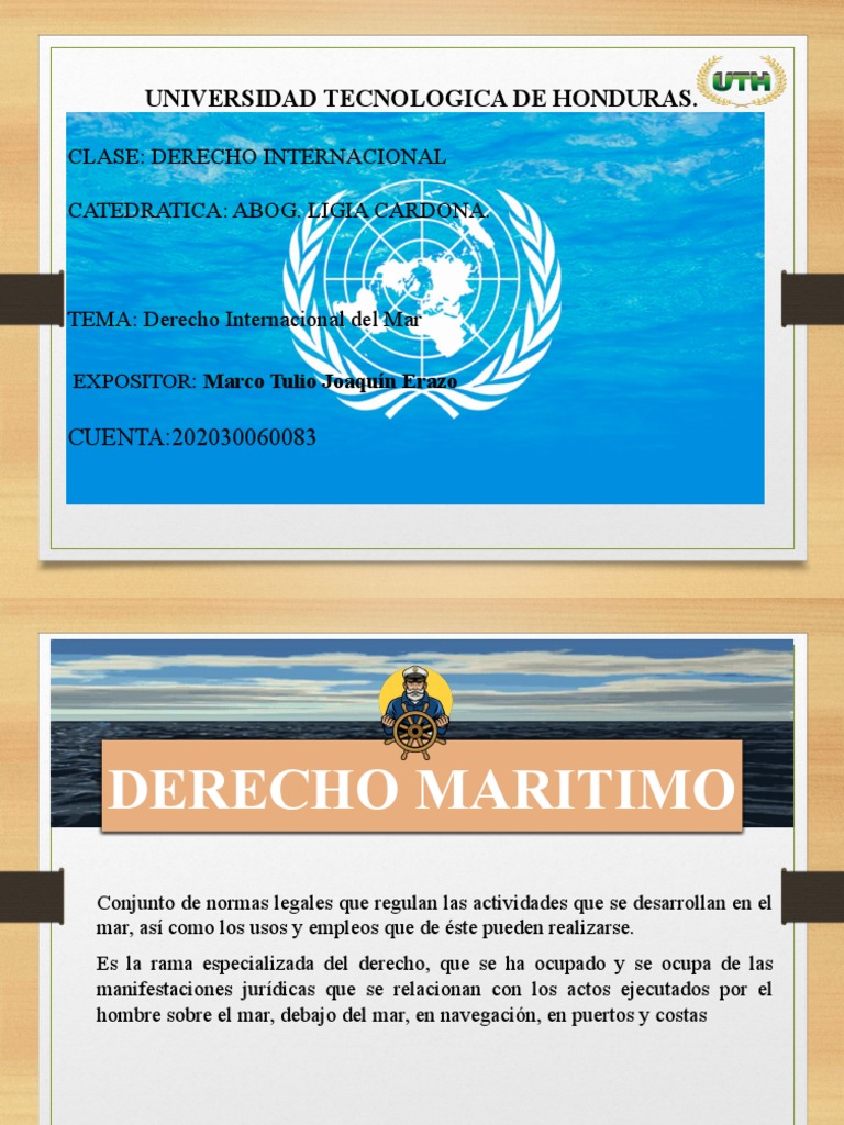 Derecho Internacional del Mar y CONVEMAR | PDF | Zona económica ...