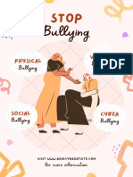 Beige Brown Cute Abstract Anti-Bullying Poster