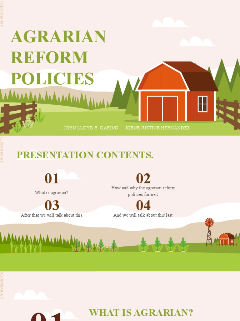 Agrarian Reform Policies PDF Common Law Law And Economics