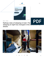 Railway Rules of Sleeping in Train - The Rule of Sleeping at Night Has Changed in The Train, Know Full Details