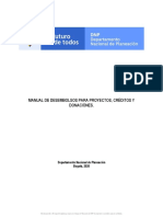 M-FN-05 Manual de Desembolso para Proyectos Créditos y Donaciones - Pu
