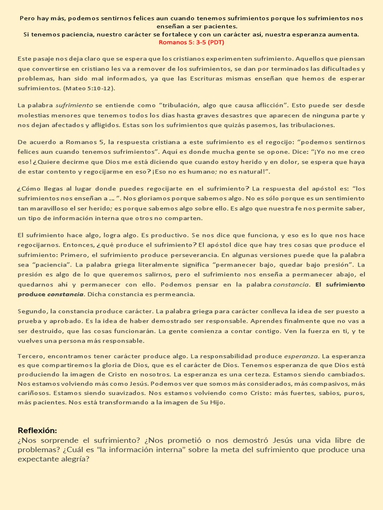 Sufrimiento y Esperanza en la Fe Cristiana | PDF | Sufrimiento | Cristo ...