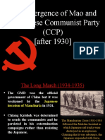 1930 - 1939 The Emergence of Mao and The Chinese Communist