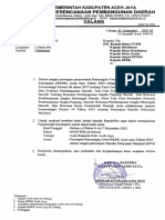Surat Persiapan Ranwal RKPK Aceh Jaya 2024 Dalam Rangka Penerapan SPM