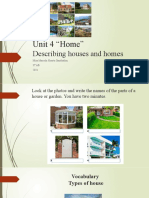 Unit 4 Vocabulary Descibing Houses and Homes