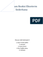 Membuat Percobaan Reaksi Eksoterm Sederhana