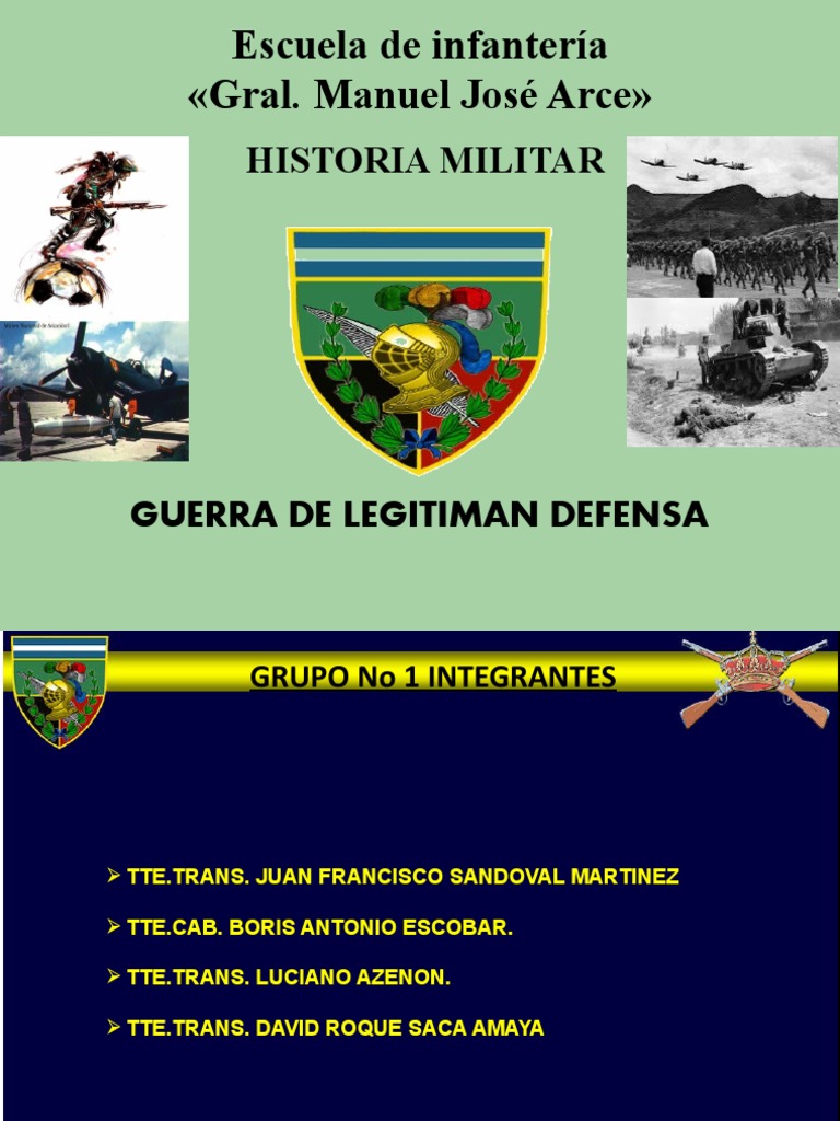 Guerra De Legitima Defensa Pdf El Salvador Honduras