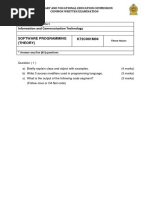 Software Programming Theory