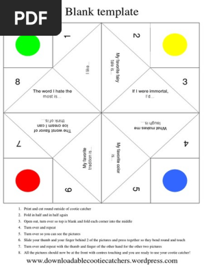 Cootie Catcher - 2
