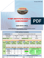 T-TEP Institute Evaluation Check Sheet - Modified - Version 7 - Aug-2020