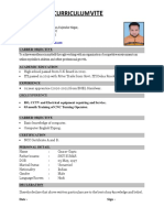 CNC Turning Operator Curriculum Vitae