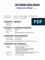 MSDS (Polyester Knitted Wiper) (Pe200)