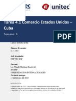 Tarea 4.1 Comercio Estados Unidos - Cuba