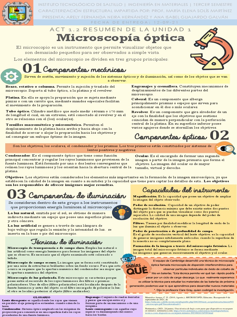 Microscopía Óptica | PDF | Resolución angular | Microscopio