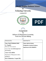 Impact of Management Accounting Tools on Decision Making