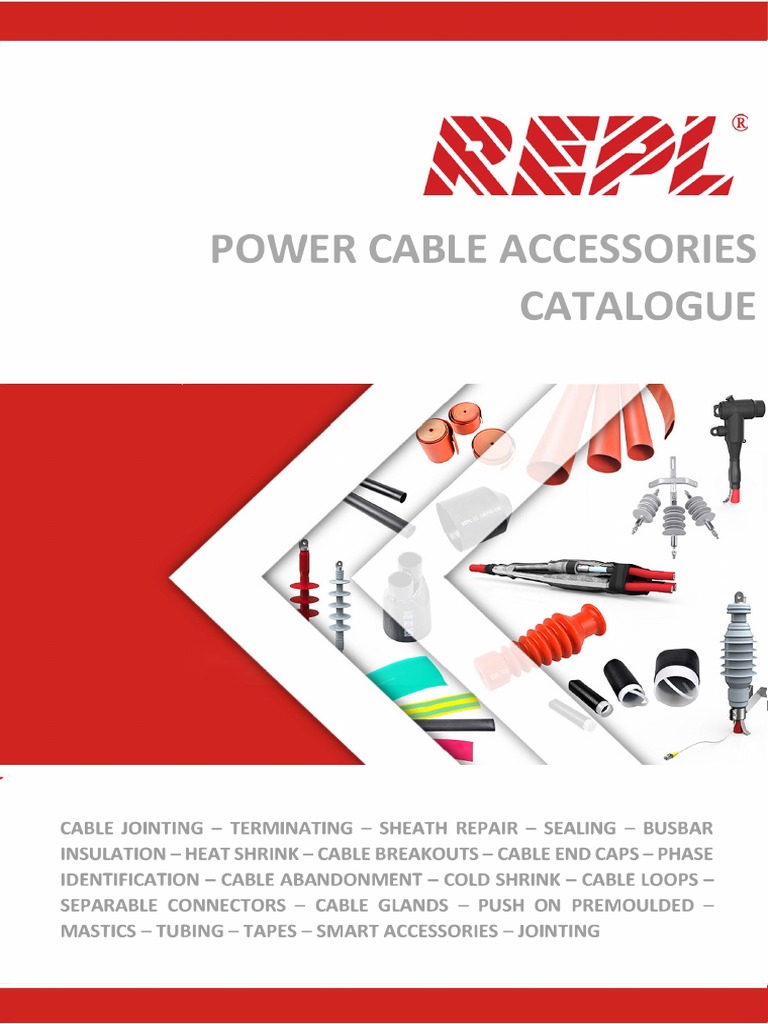 Repl Power Cable Accessories Catalogue 2020 V5 Pdf Insulator