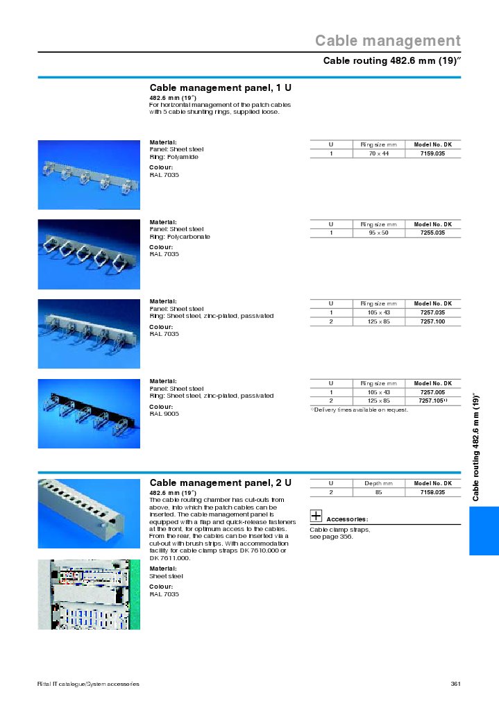 Horizontal Cable Management Solutions | PDF | Computers