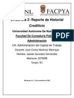 Reporte de Historial Crediticio UANL Facultad de Contaduría