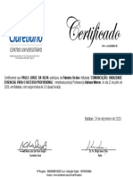 Z 39 CLARETIANO Certificado COMUNICAÇÃO