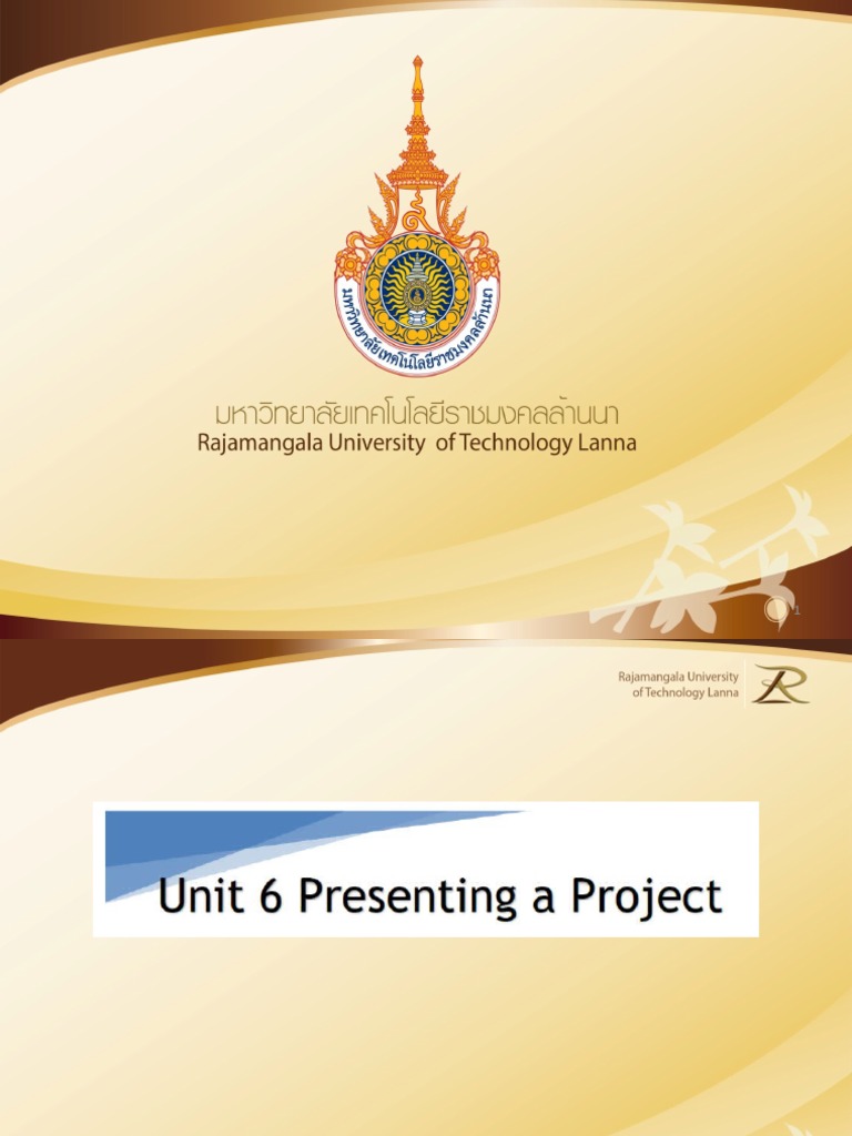 Unit 6 - Presenting A Project | PDF