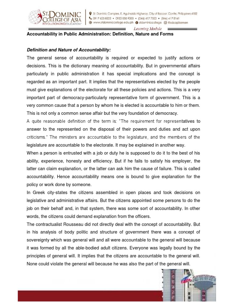 Understanding Public Accountability | PDF | Bureaucracy | Accountability