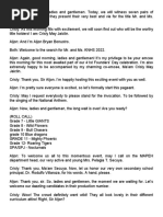 Script (Intrmurals 2013) | PDF | Sports | Leisure