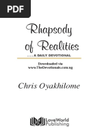 Rhapsody of Realities August 2022-The Devotionals